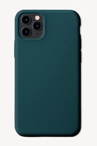 Dark green smartphone case with design space