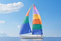 Colorful sailing boat, vehicle