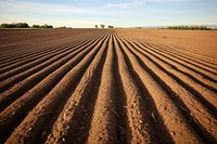 Freshly tilled soil outdoors horizon pattern. AI generated Image by rawpixel.