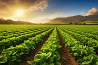 Green vegetable sunlight outdoors. 