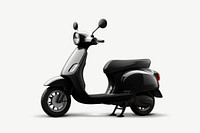 Motorcycle scooter mockup, realistic vehicle psd