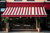 Awning restaurant store plant. 