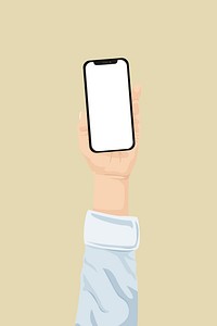 Phone device, aesthetic illustration vector