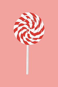 Candy lollipop, aesthetic illustration, design resource