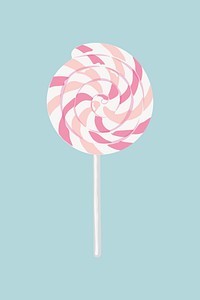 Candy lollipop, aesthetic illustration vector