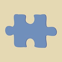 Puzzle piece, aesthetic illustration, design resource