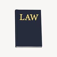 Law book, aesthetic illustration vector