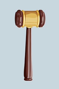 Justice gavel, aesthetic illustration vector