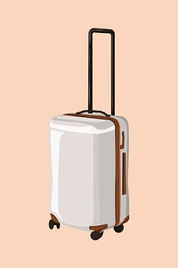 Suitcase, aesthetic illustration, design resource