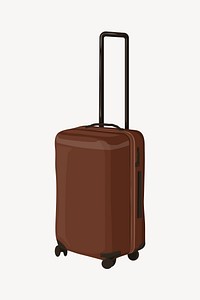 Suitcase, aesthetic illustration, design resource