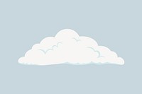 Cute cloud, aesthetic illustration vector