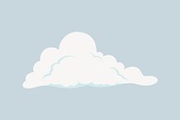 Cute cloud, aesthetic illustration, design resource