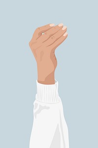 Hand holding, aesthetic illustration, design resource