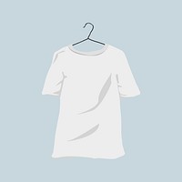 Hanged shirt, aesthetic illustration vector