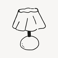 Table lamp, aesthetic illustration design element 