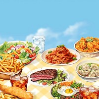 Food digital art design