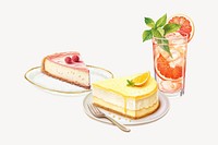 Cheesecakes, food digital art