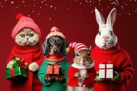 Christmas cheer, animal remix, design resource