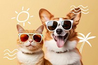 Summer vibes, animal remix, design resource