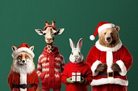 Christmas spirits, animal remix, design resource