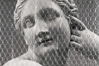 Greek goddess, plastic bubble wrap texture