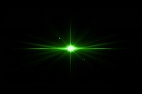 Green sunburst lens flare effect psd