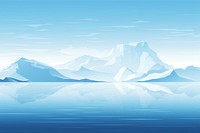 Iceberg landscape mountain outdoors nature. 