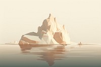 Iceberg landscape outdoors nature tranquility. 