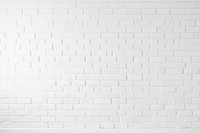 White brick wall texture backgrounds architecture repetition.