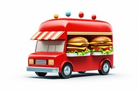 Food truck car vehicle burger bus. AI generated Image by rawpixel.