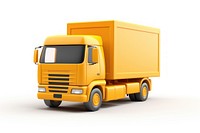 Cargo-truck vehicle white background transportation. AI generated Image by rawpixel.