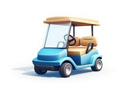 Golf car vehicle white background transportation. AI generated Image by rawpixel.