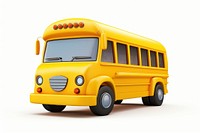 School bus vehicle white background transportation. AI generated Image by rawpixel.