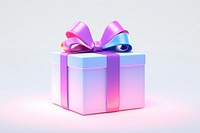 Ribbon gift box illuminated. AI generated Image by rawpixel.