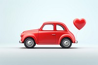 Car carrying heart vehicle transportation automobile. 