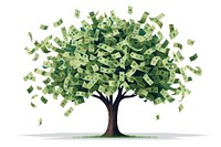 Money green tree investment. 