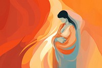 Woman being born abstract creativity pregnant. AI generated Image by rawpixel.