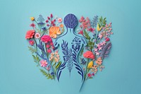 Flower plant art representation. AI generated Image by rawpixel.