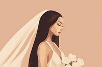 Fashion wedding dress bride. 