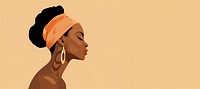 African woman portrait cartoon adult. AI generated Image by rawpixel.