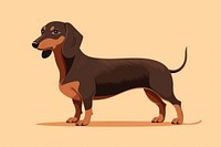 Dachshound pet animal mammal. AI generated Image by rawpixel.