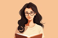 A female librarian book publication portrait. 