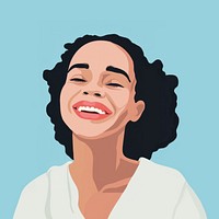 Woman smiling laughing portrait smile. AI generated Image by rawpixel.