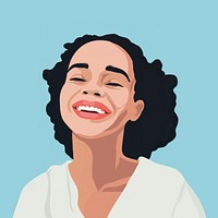 Woman smiling laughing portrait smile. 