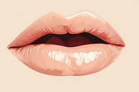 Tongue lick Mouth mouth lipstick fashion. AI generated Image by rawpixel.
