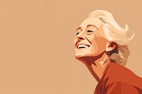 Happy mature woman laughing portrait adult. AI generated Image by rawpixel.