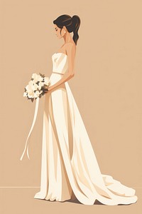 Wedding dress fashion bride. 