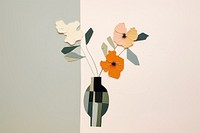 Flower vase art plant. AI generated Image by rawpixel.