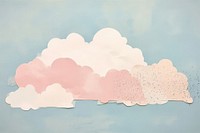 Cloud painting nature paper. 