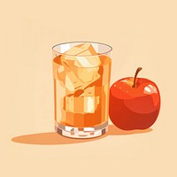 Apple juice drink glass food. 